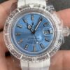 Acrylic Clear Rolex Submariner CN Custom Ice Blue Dial 40mm