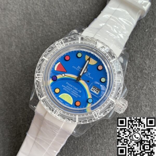 Acrylic Clear Submariner CN Custom Rolex Color Scale 40mm