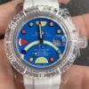 Acrylic Clear Submariner CN Custom Rolex Color Scale 40mm