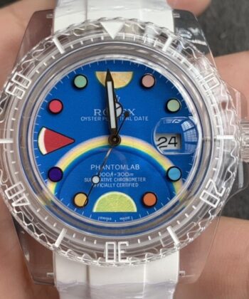 Acrylic Clear Submariner CN Custom Rolex Color Scale 40mm