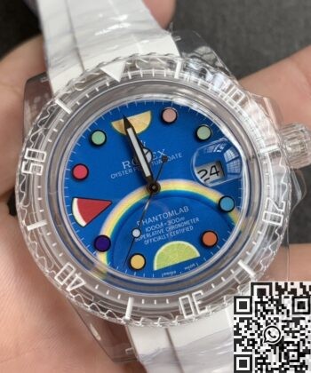 Acrylic Clear Submariner CN Custom Rolex Color Scale 40mm