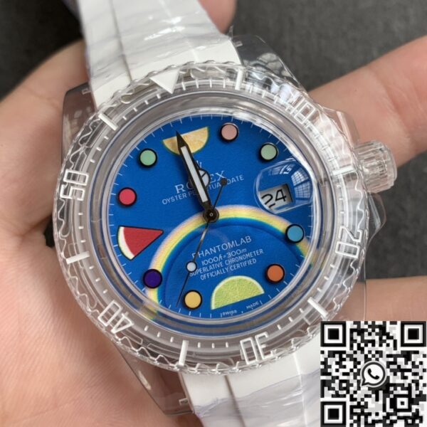 Acrylic Clear Submariner CN Custom Rolex Color Scale 40mm