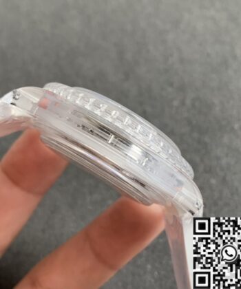 Acrylic Clear Rolex CN Custom Submariner Color Full Diamond 40