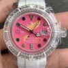 Rolex Submariner Pink Dial CN Custom Acrylic Clear Size 40mm