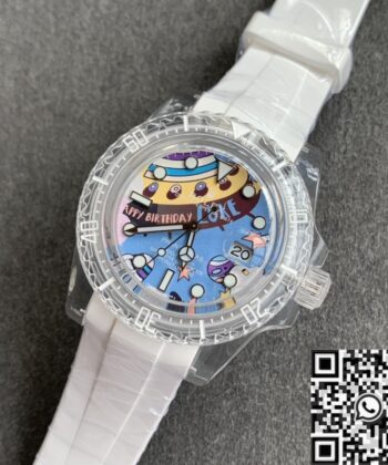 Submariner Personalized Graffiti Dial CN Custom Acrylic Clear