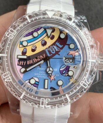 Submariner Personalized Graffiti Dial CN Custom Acrylic Clear