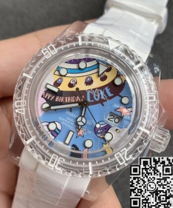Submariner Personalized Graffiti Dial CN Custom Acrylic Clear