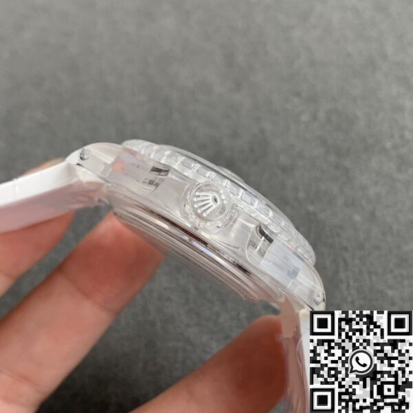 Rolex Submariner Black Dial CN Custom Acrylic Clear Size 40mm