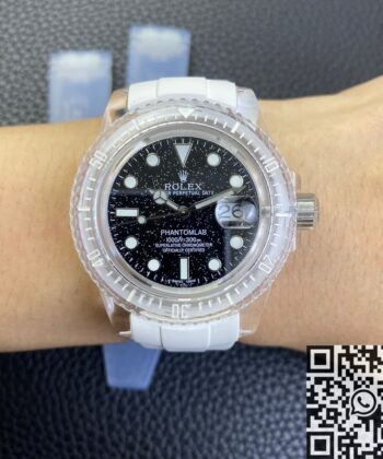 Submariner Black Star Dial CN Custom Acrylic Clear Rolex 40mm