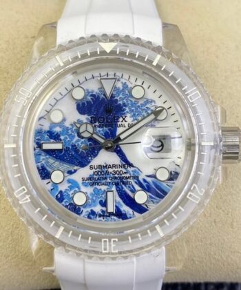 Submariner Kanagawa Surf Disk CN Custom Acrylic Clear Rolex 41