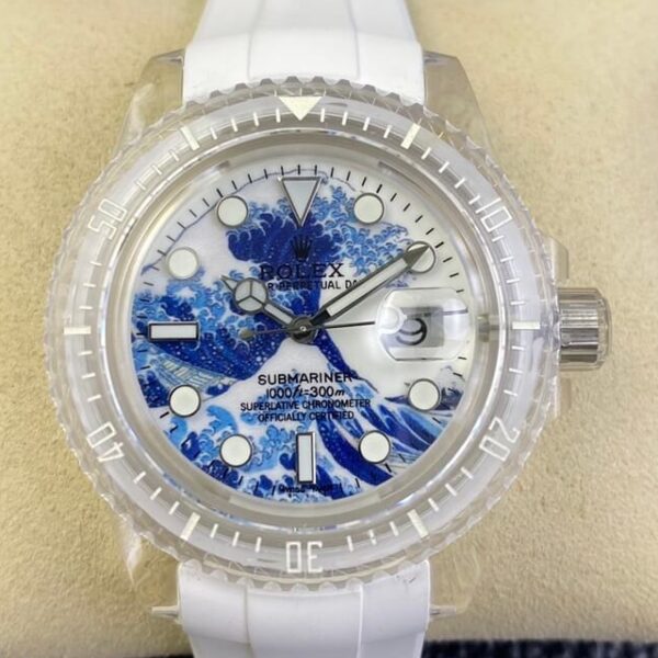 Submariner Kanagawa Surf Disk CN Custom Acrylic Clear Rolex 41
