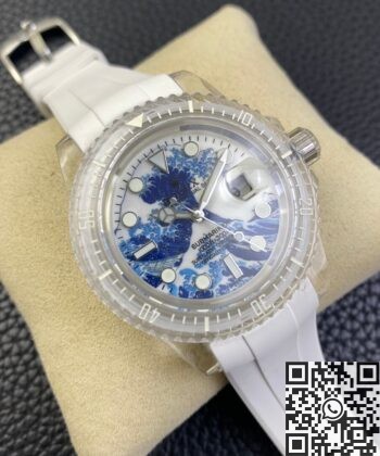 Submariner Kanagawa Surf Disk CN Custom Acrylic Clear Rolex 41