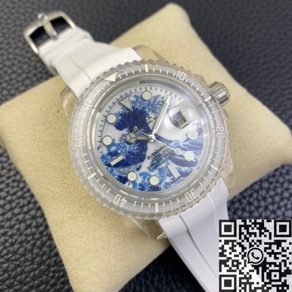 Submariner Kanagawa Surf Disk CN Custom Acrylic Clear Rolex 41