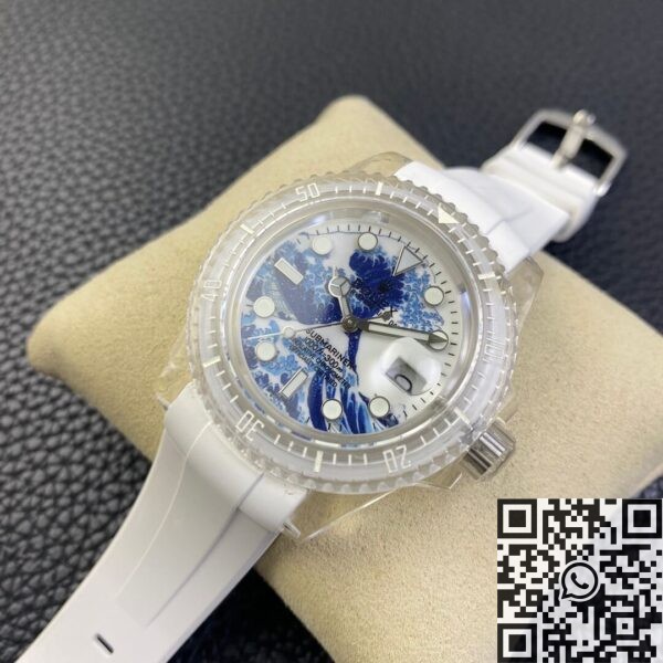 Submariner Kanagawa Surf Disk CN Custom Acrylic Clear Rolex 41