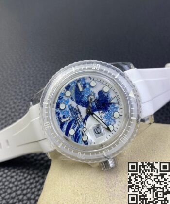 Submariner Kanagawa Surf Disk CN Custom Acrylic Clear Rolex 41