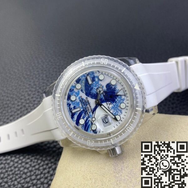 Submariner Kanagawa Surf Disk CN Custom Acrylic Clear Rolex 41