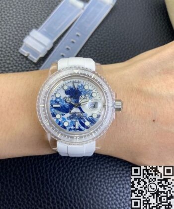 Submariner Kanagawa Surf Disk CN Custom Acrylic Clear Rolex 41