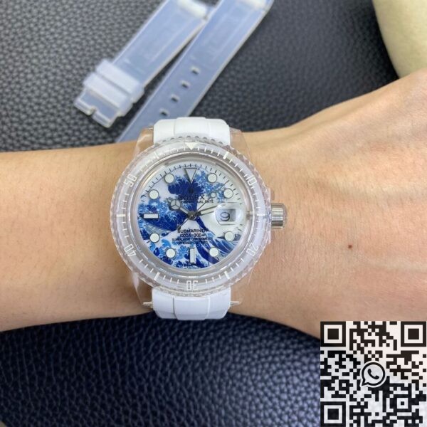 Submariner Kanagawa Surf Disk CN Custom Acrylic Clear Rolex 41