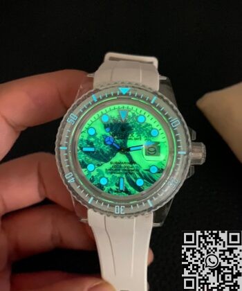 Submariner Kanagawa Surf Disk CN Custom Acrylic Clear Rolex 41