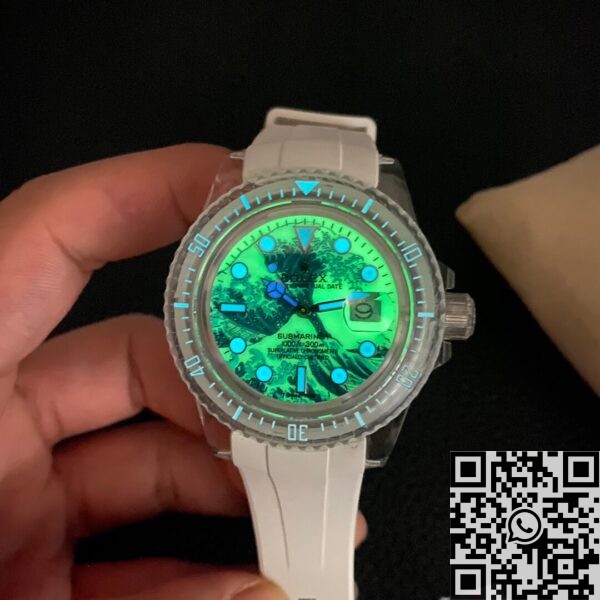 Submariner Kanagawa Surf Disk CN Custom Acrylic Clear Rolex 41