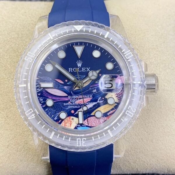 Acrylic Transparent Rolex Submariner CN Custom Size 40mm