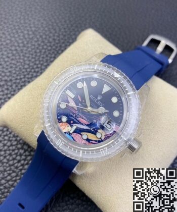 Acrylic Transparent Rolex Submariner CN Custom Size 40mm