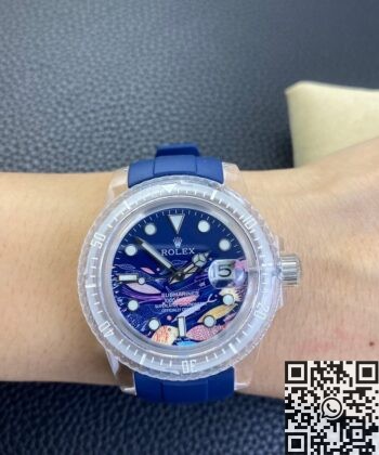 Acrylic Transparent Rolex Submariner CN Custom Size 40mm