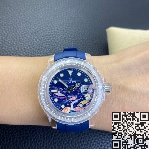 Acrylic Transparent Rolex Submariner CN Custom Size 40mm