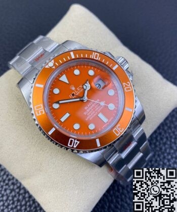 Submariner Orange Dial SW Custom Rolex 116610LN Size 40mm