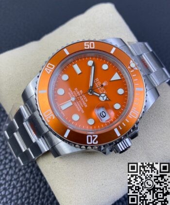 Submariner Orange Dial SW Custom Rolex 116610LN Size 40mm