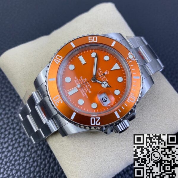 Submariner Orange Dial SW Custom Rolex 116610LN Size 40mm
