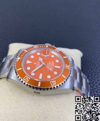 Submariner Orange Dial SW Custom Rolex 116610LN Size 40mm