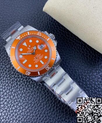 Submariner Orange Dial SW Custom Rolex 116610LN Size 40mm