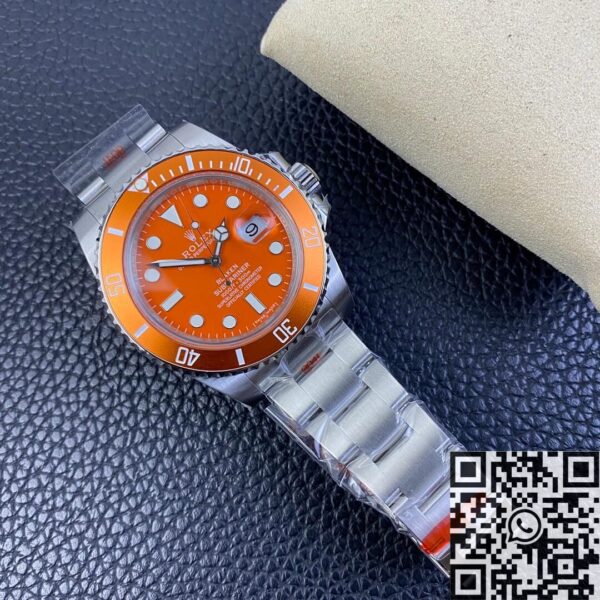 Submariner Orange Dial SW Custom Rolex 116610LN Size 40mm