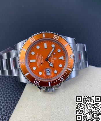 Submariner Orange Dial SW Custom Rolex 116610LN Size 40mm