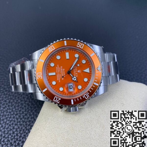 Submariner Orange Dial SW Custom Rolex 116610LN Size 40mm