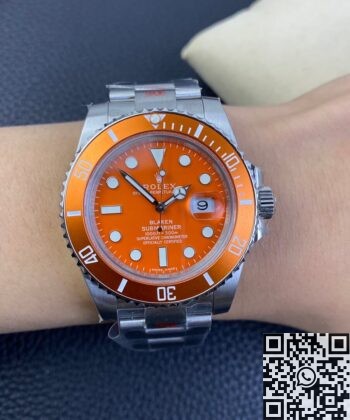 Submariner Orange Dial SW Custom Rolex 116610LN Size 40mm