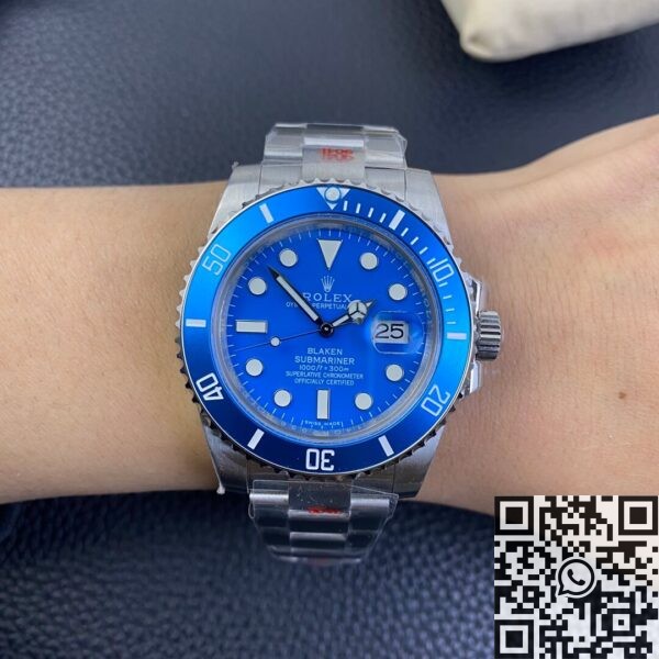 Submariner 116610LN Blue Dial SW Custom Rolex Size 40mm