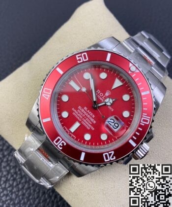 Submariner 116610LN Red Dial SW Custom Rolex Size 40mm