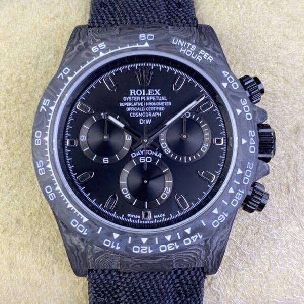 Daytona Carbon Fiber Version DIW Custom Rolex 4130 Movement