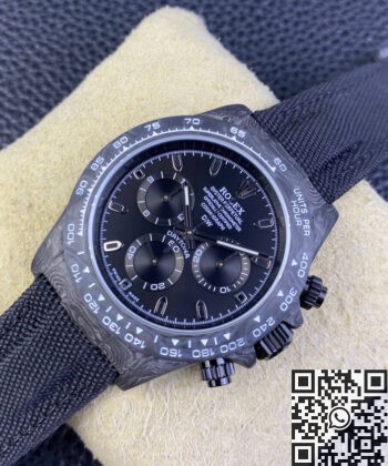 Daytona Carbon Fiber Version DIW Custom Rolex 4130 Movement