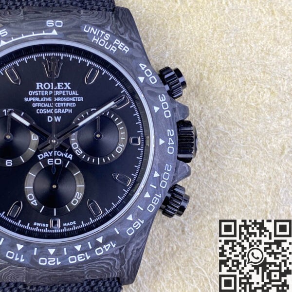 Daytona Carbon Fiber Version DIW Custom Rolex 4130 Movement