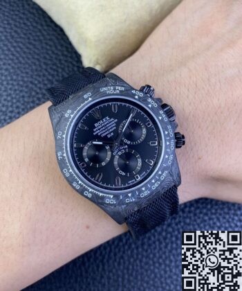 Daytona Carbon Fiber Version DIW Custom Rolex 4130 Movement