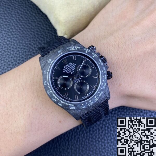 Daytona Carbon Fiber Version DIW Custom Rolex 4130 Movement