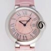 Cartier Ballon Bleu Chrono Pink Belt Size 33MM Quartz AF Factory