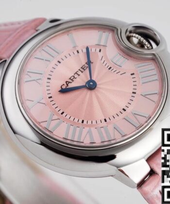 Cartier Ballon Bleu Chrono Pink Belt Size 33MM Quartz AF Factory