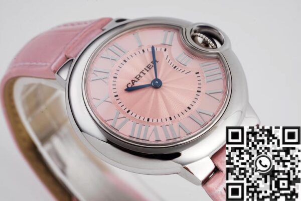 Cartier Ballon Bleu Chrono Pink Belt Size 33MM Quartz AF Factory