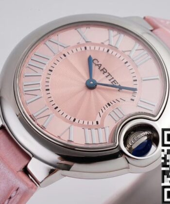 Cartier Ballon Bleu Chrono Pink Belt Size 33MM Quartz AF Factory