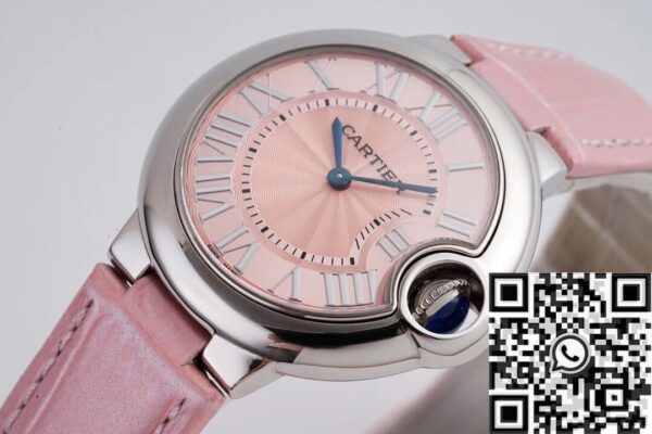 Cartier Ballon Bleu Chrono Pink Belt Size 33MM Quartz AF Factory