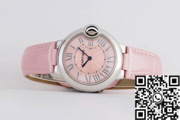 Cartier Ballon Bleu Chrono Pink Belt Size 33MM Quartz AF Factory